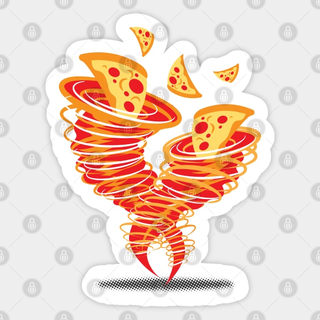 Pizza Tornado Sticker by MplusC